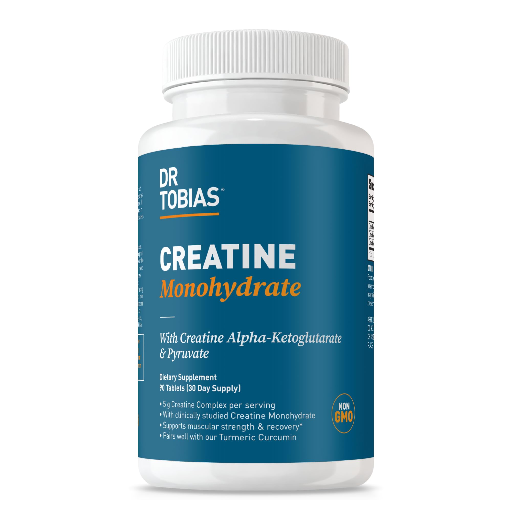 Dr. Tobias Creatine 3-in-1 Supplement Tablets front view