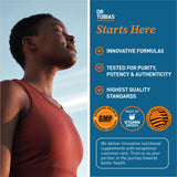 Dr. Tobias Creatine 3-in-1 Supplement Tablets in hand
