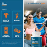 Dr. Tobias Creatine 3-in-1 Supplement Tablets packaging
