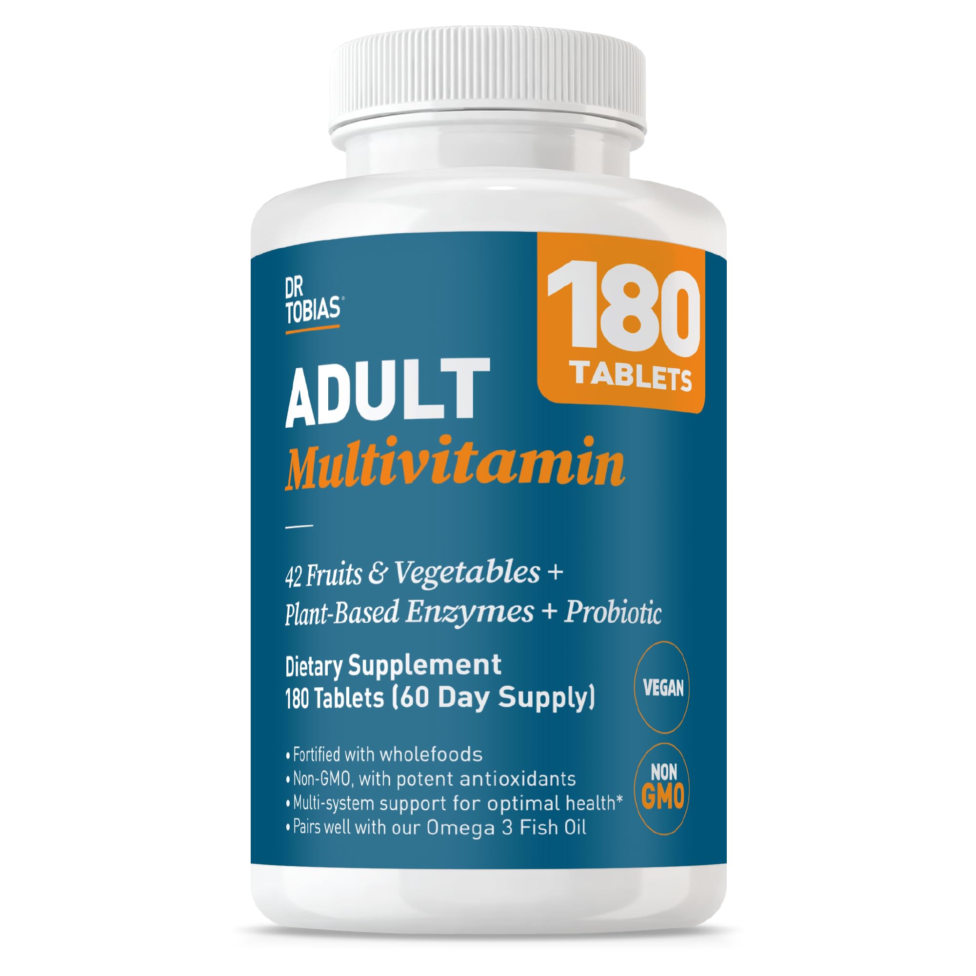 Dr. Tobias Daily Multivitamins 90 Tablets front view