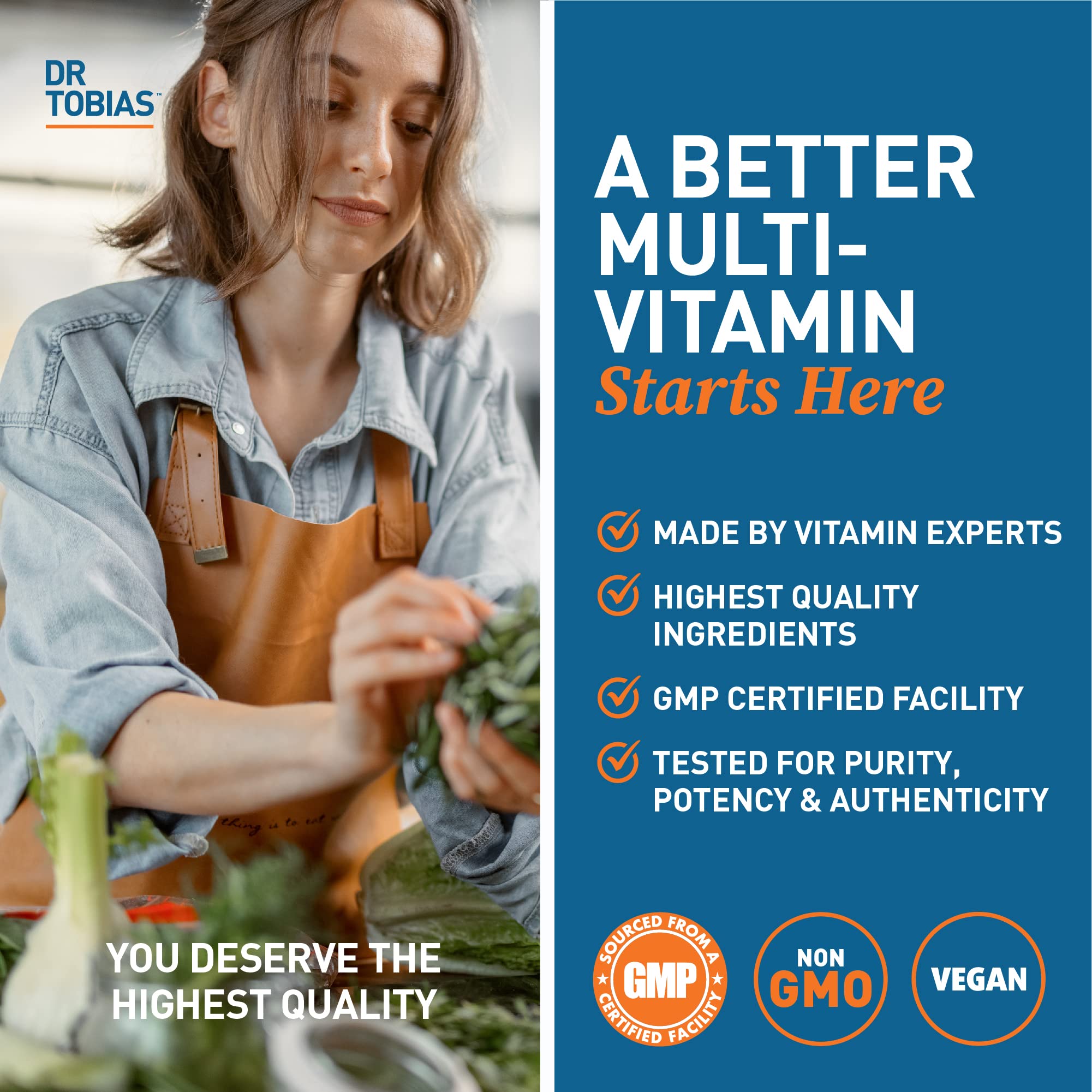 Dr. Tobias Daily Multivitamins 90 Tablets ingredients list