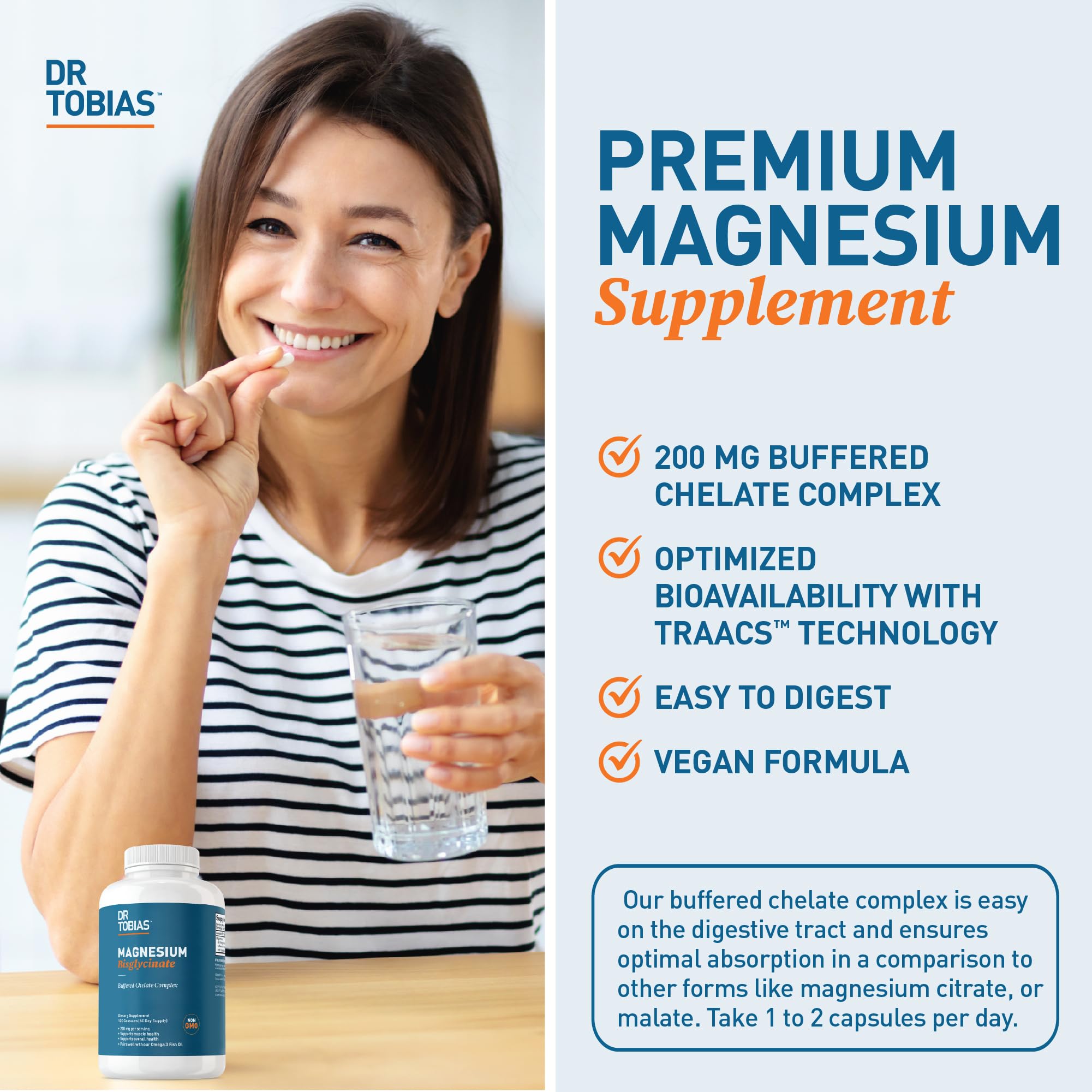 Dr. Tobias Magnesium Buffered Chelate Complex 200mg packaging