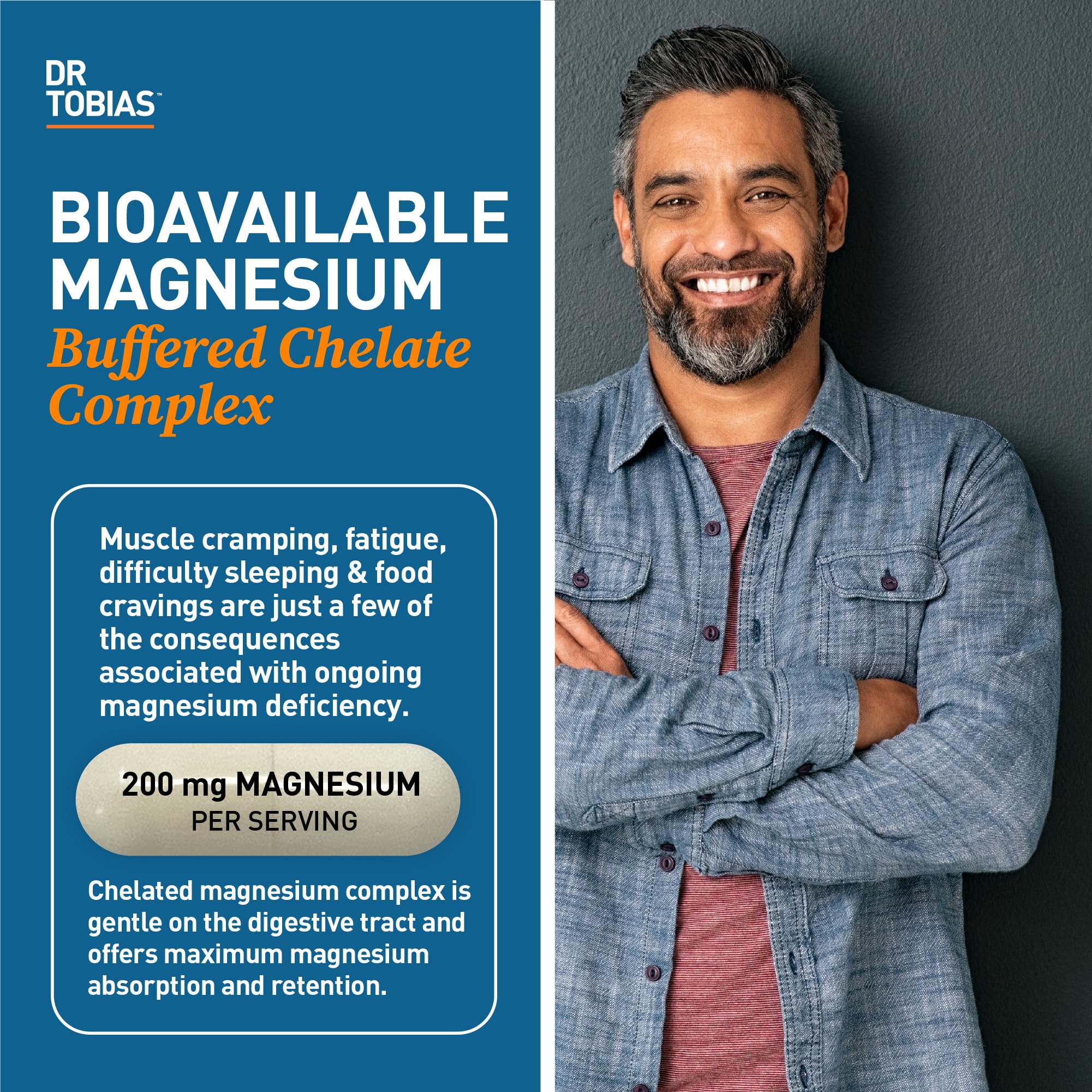 Dr. Tobias Magnesium Buffered Chelate Complex 200mg side view