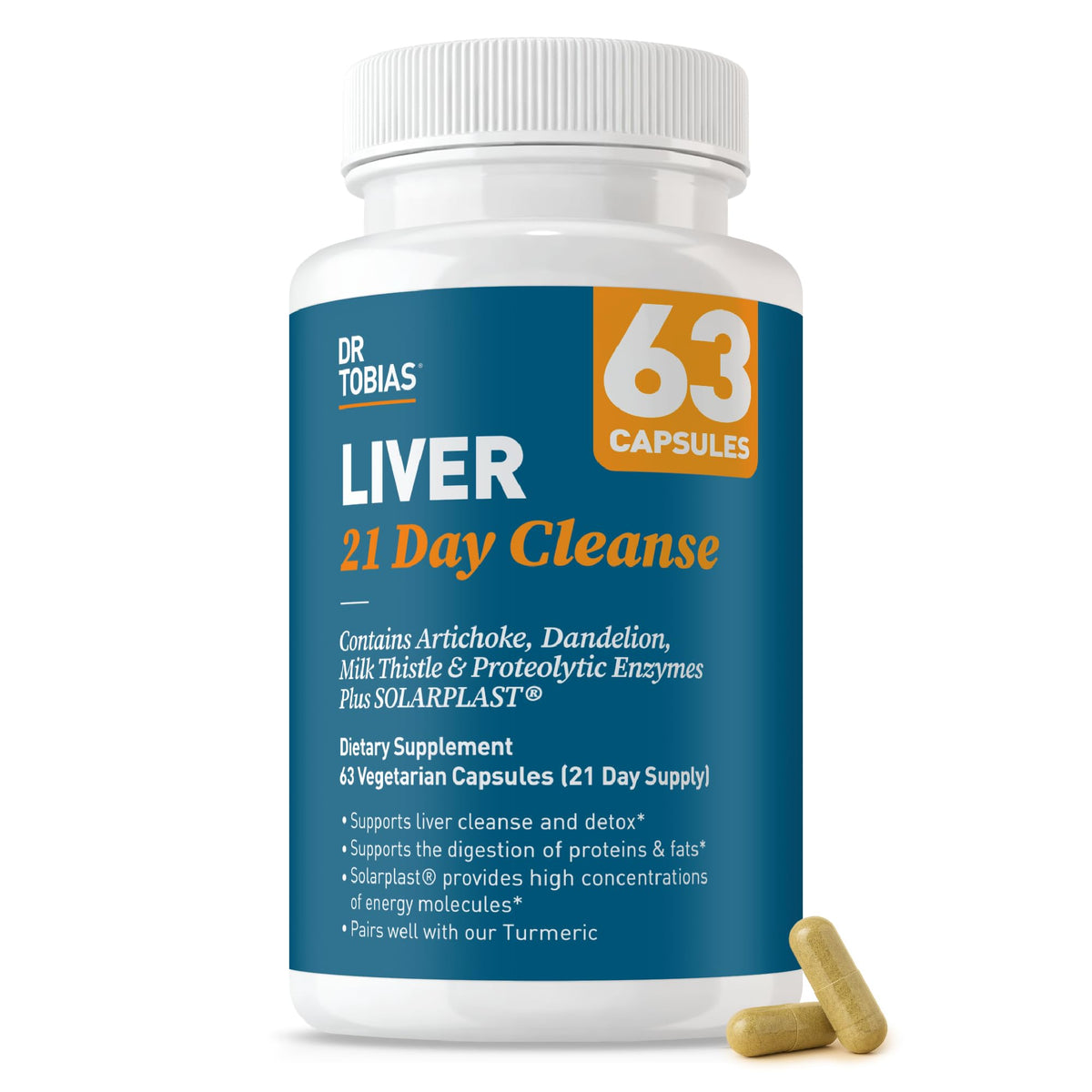 Dr. Tobias Milk Thistle Liver Cleanse Supplement front view