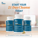 Dr. Tobias Milk Thistle Liver Cleanse Supplement with a measuring spoon