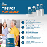 Dr. Tobias Milk Thistle Supplement capsules in hand