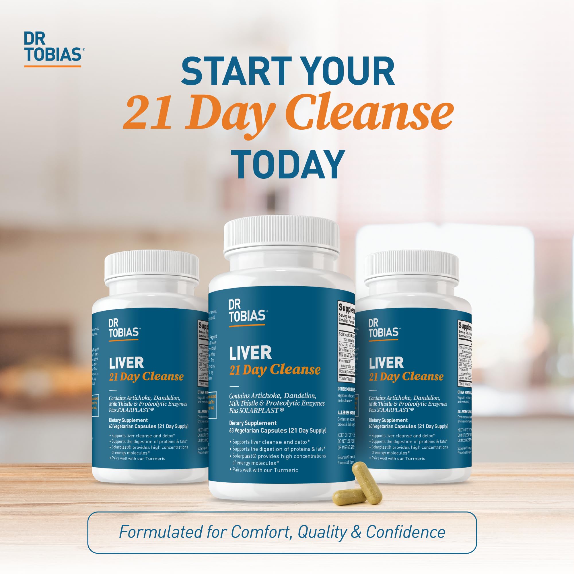 Dr. Tobias Milk Thistle Supplement in a lifestyle setting