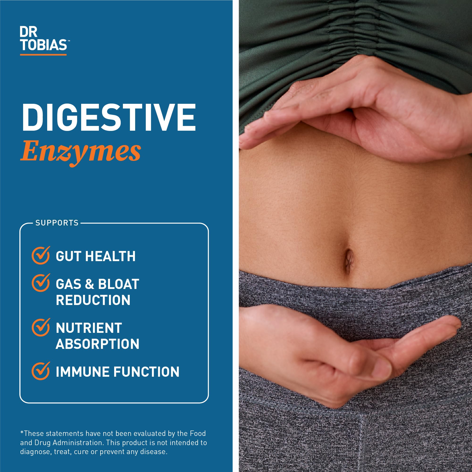 Dr. Tobias Multi-Enzymes Supplement 40g capsule close-up