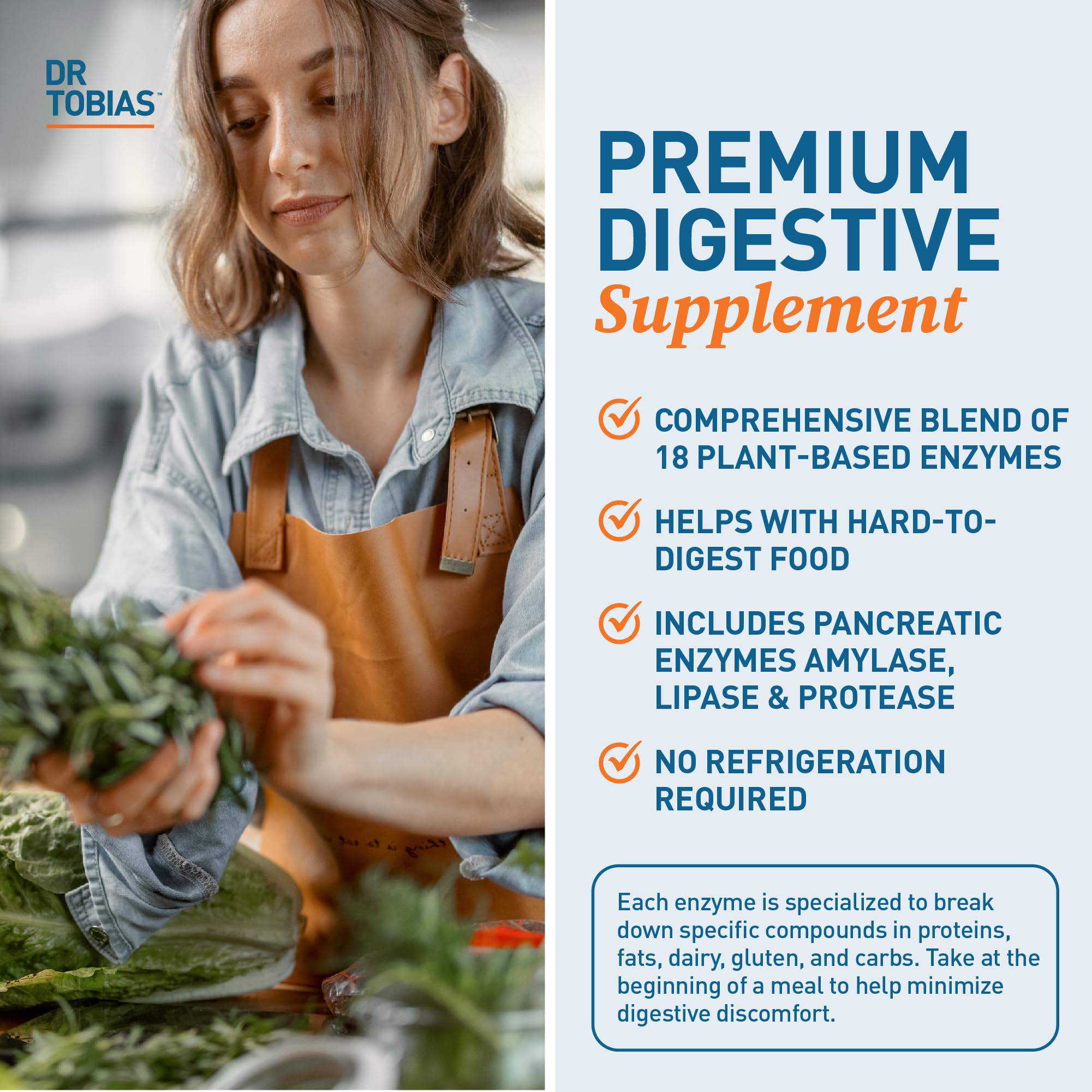 Dr. Tobias Multi-Enzymes Supplement 40g packaging