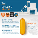 Dr. Tobias Omega 3 Fish Oil Extra Strength 2000mg softgels close-up