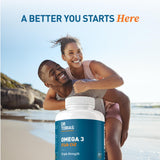 Dr. Tobias Omega 3 Fish Oil Extra Strength 2000mg softgels in a health setting