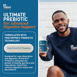 Dr. Tobias Prebiotic Supplement 15mg vegetable capsules close-up