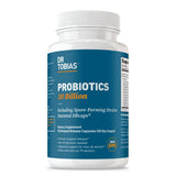 Dr. Tobias Probiotics Supplement front view with 30 capsules