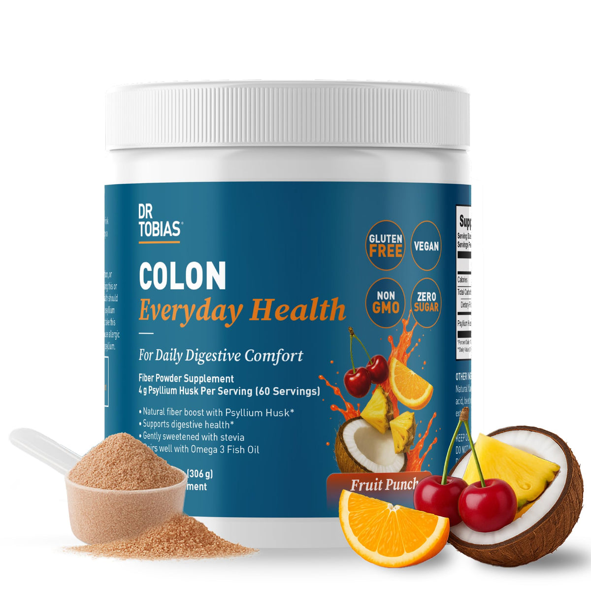 Dr. Tobias Psyllium Husk Powder 356g front view