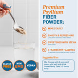 Dr. Tobias Psyllium Husk Powder mixed in a glass of water