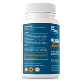Dr. Tobias Vegan Omega 3 Algae Oil bottle with lemon