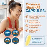 Dr. Tobias Vegan Omega 3 Algae Oil capsules close-up