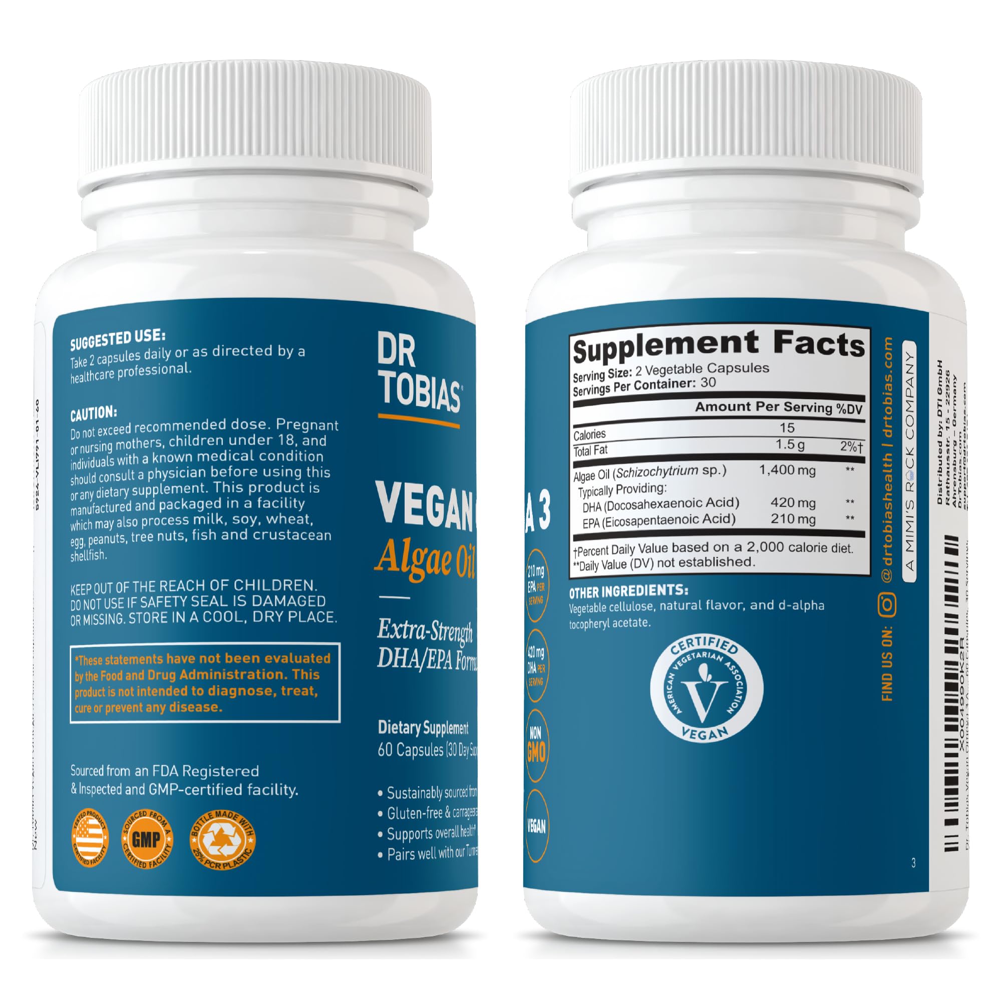 Dr. Tobias Vegan Omega 3 Algae Oil lifestyle image