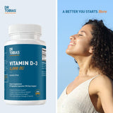 Dr. Tobias Vitamin D-3 5000 IU capsules packaging details