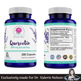 Dr. Valerie Nelson Quercetin 500mg Capsules bottle side view