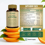 DR VITAMIN SOLUTIONS Lung Supplement bottle with measuring spoon