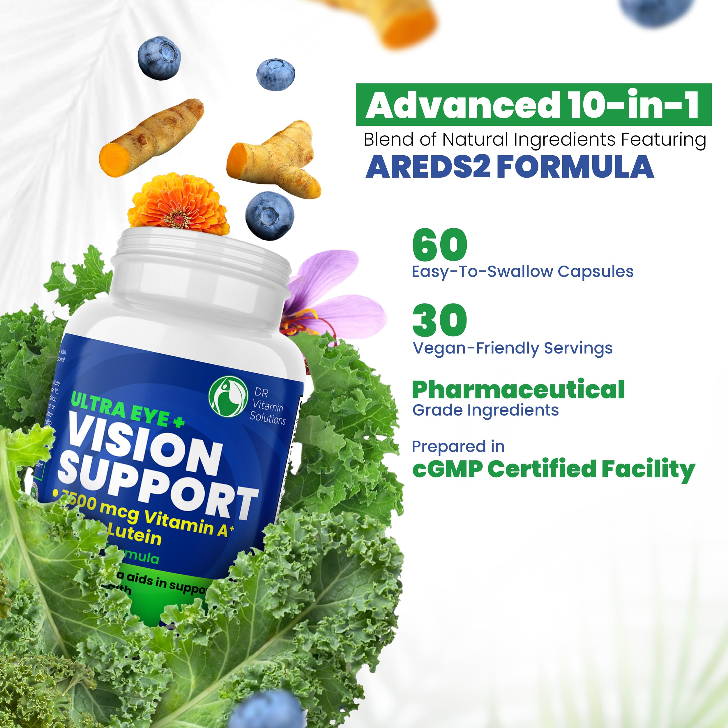DR VITAMIN SOLUTIONS Lutein Capsules with a meal setting
