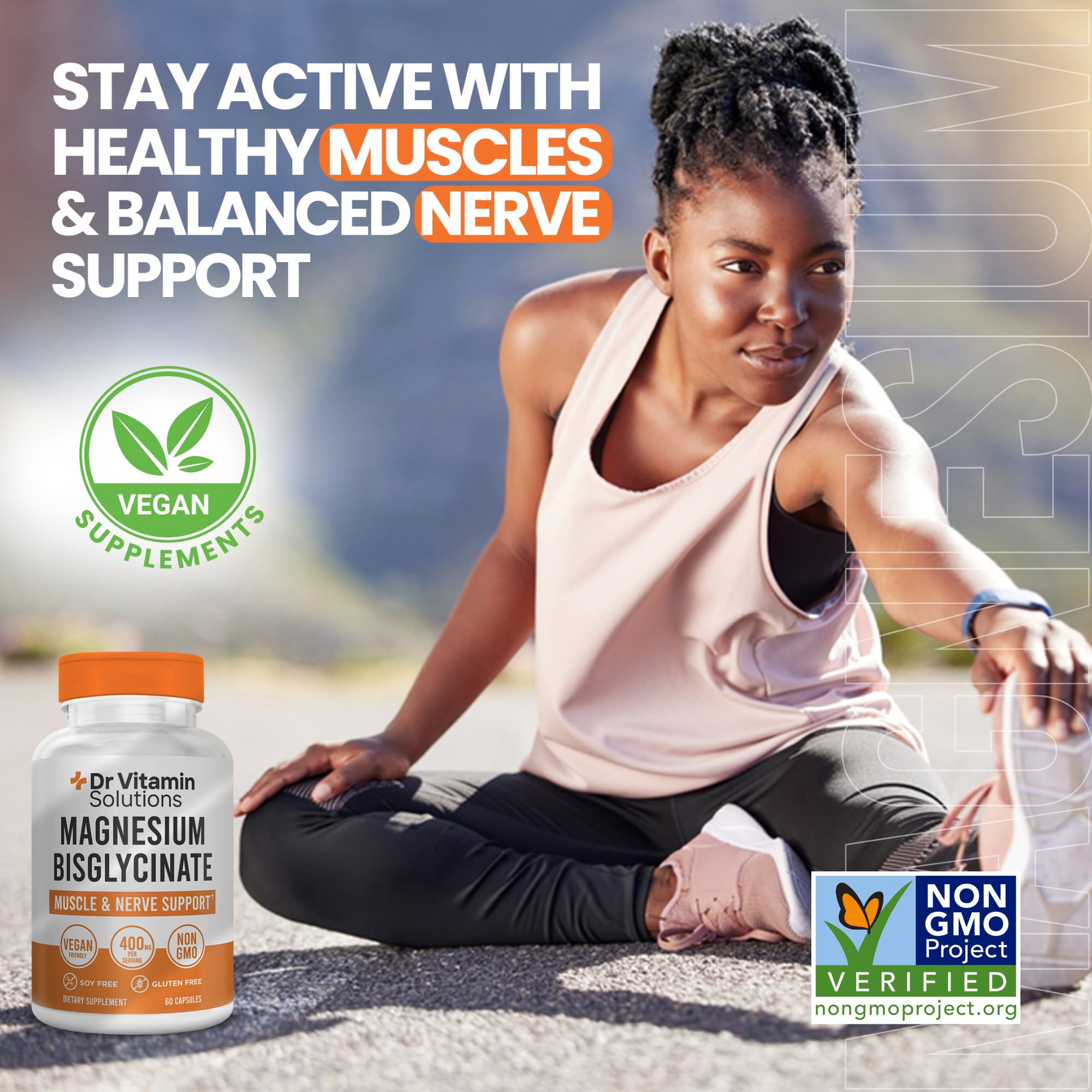 DR VITAMIN SOLUTIONS Magnesium Bisglycinate Chelate 400mg ingredients list