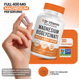 DR VITAMIN SOLUTIONS Magnesium Bisglycinate Chelate 400mg on kitchen counter