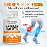 DR VITAMIN SOLUTIONS Magnesium Glycinate Capsules 200mg back of bottle