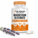 DR VITAMIN SOLUTIONS Magnesium Glycinate Capsules 200mg front view