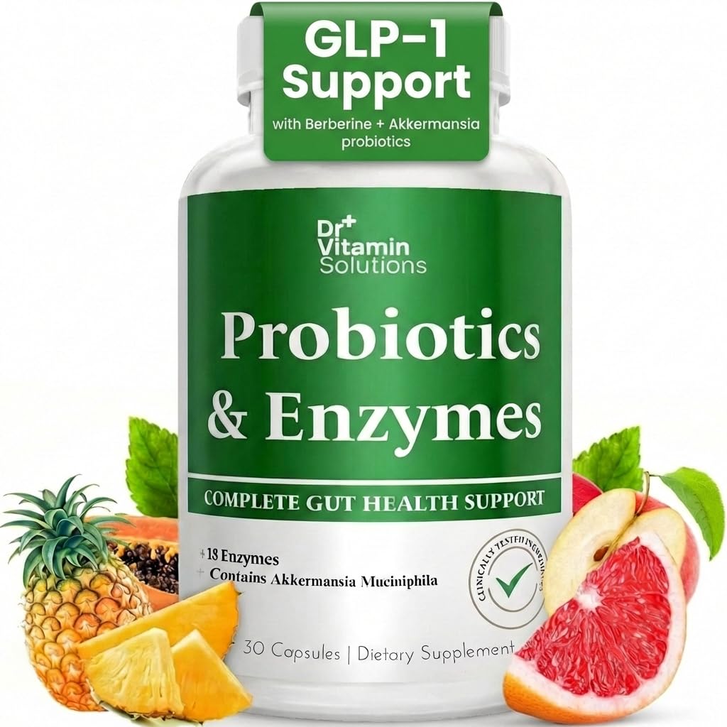 DR VITAMIN SOLUTIONS Multi-Enzyme Capsules bottle front view