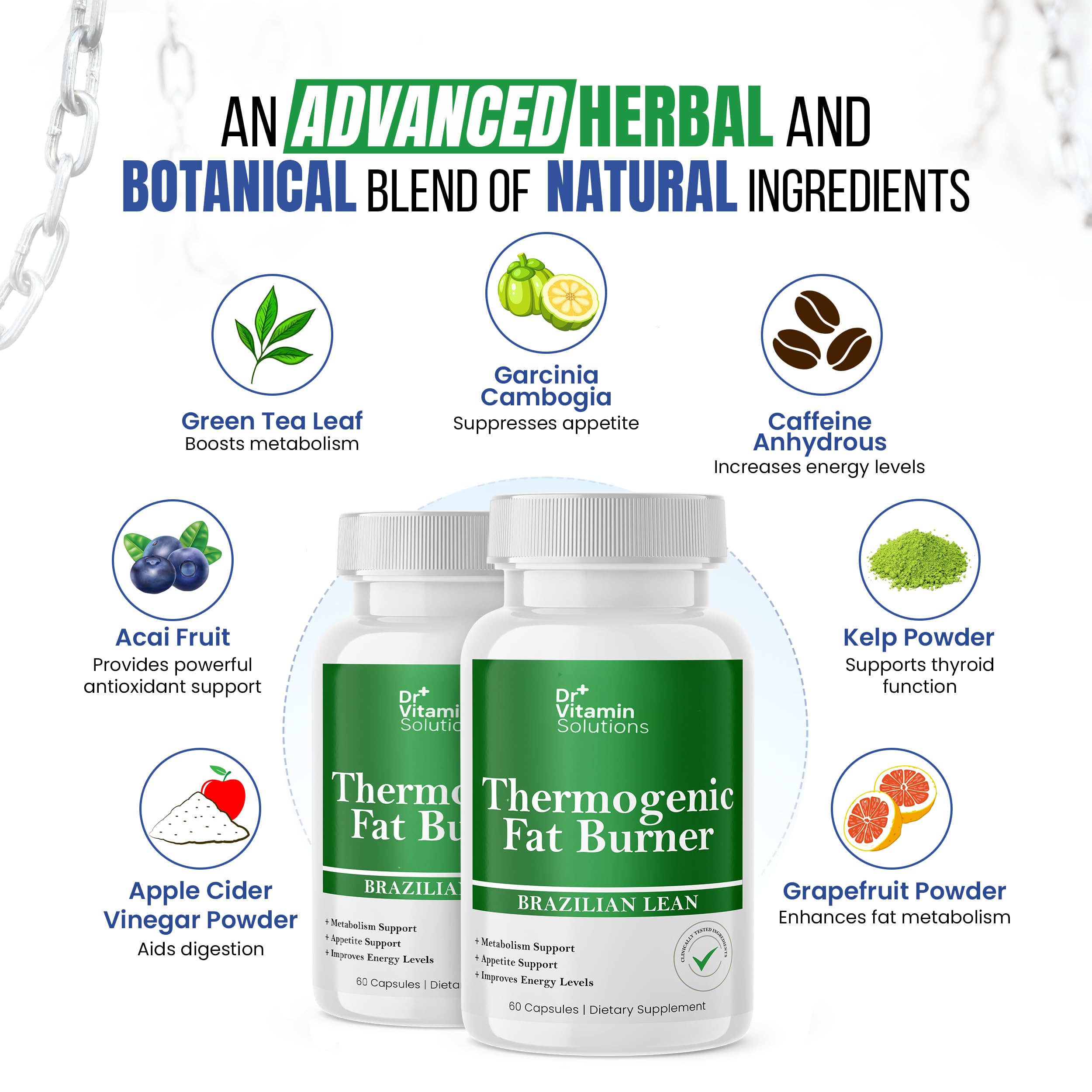 DR VITAMIN SOLUTIONS Thermogenic Belly Fat Burner packaging