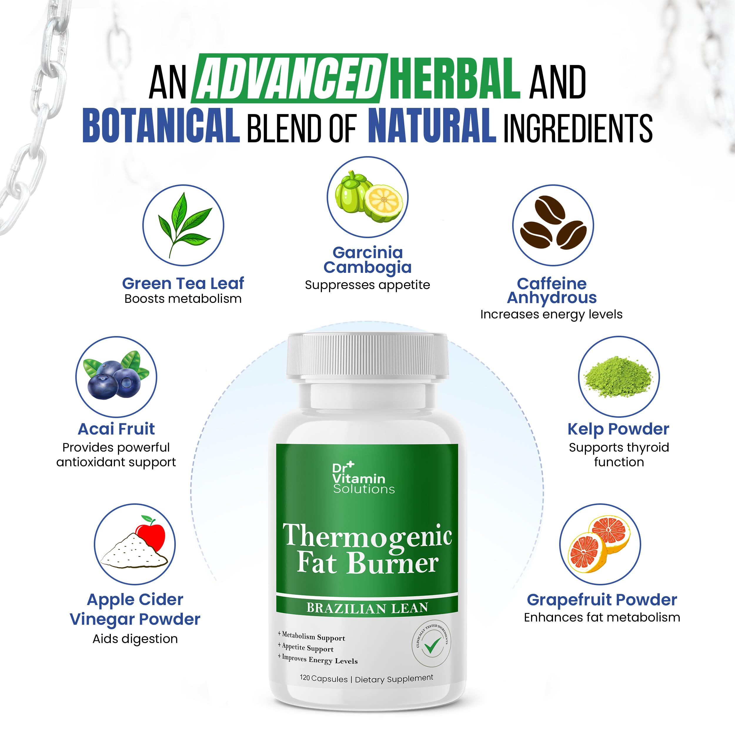 DR VITAMIN SOLUTIONS Thermogenic Belly Fat Burner packaging
