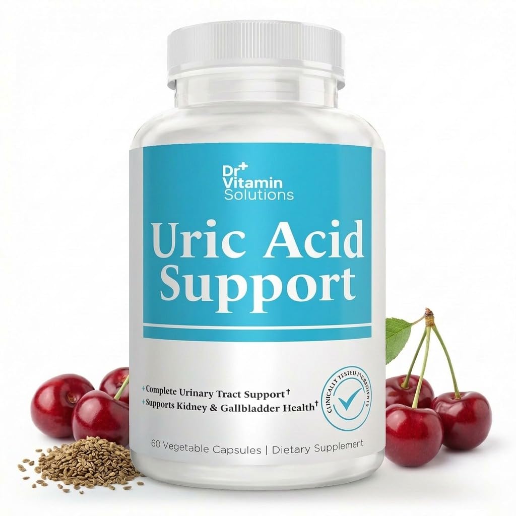 DR VITAMIN SOLUTIONS Uric Acid Support 60 vegetarian capsules front view