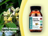 DR WAKDE's Varuna Bark Capsules 500mg bottle with natural background