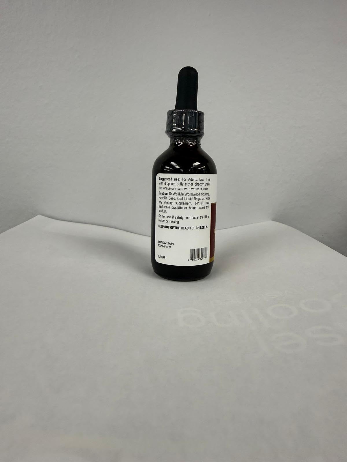DR WELLME NUTRITION Soursop Turmeric Capsules opened bottle