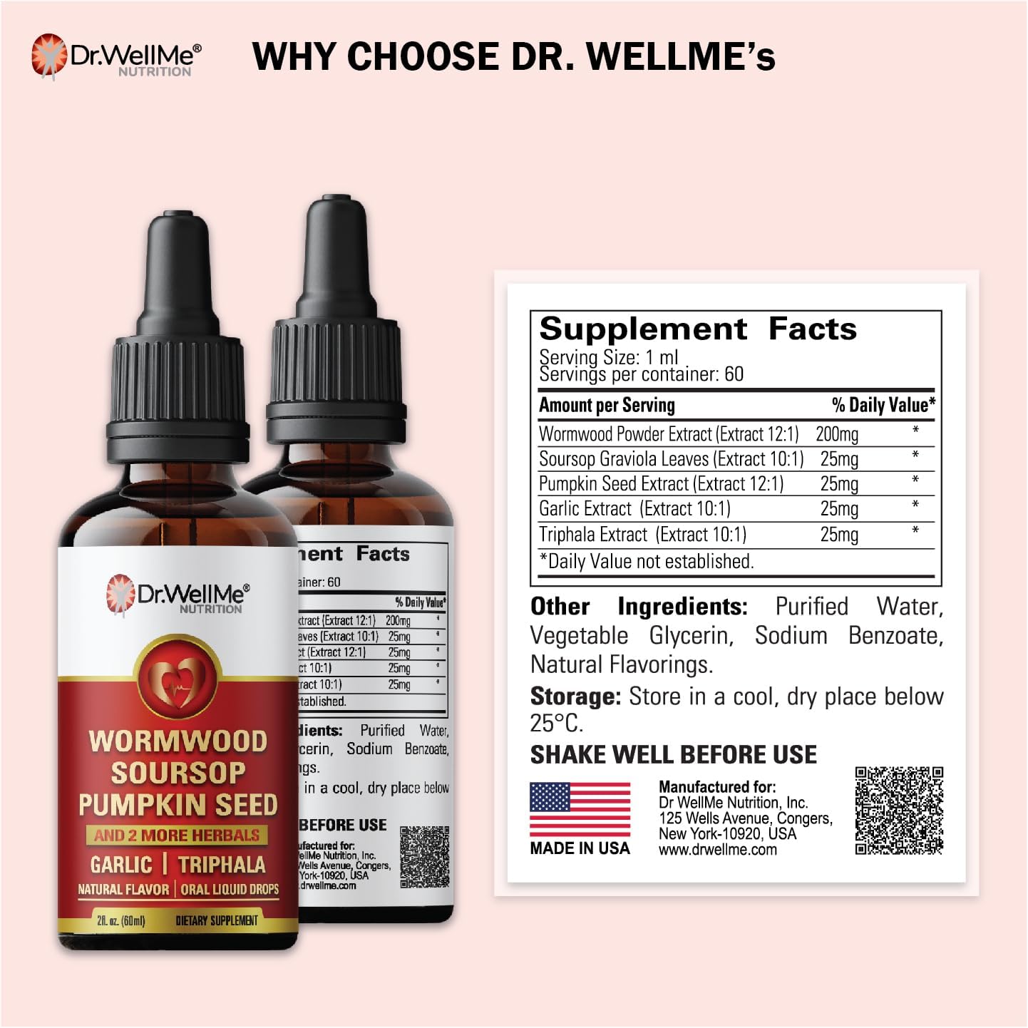 DR WELLME NUTRITION Soursop Turmeric Capsules with packaging