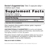 DR.WHITAKER Clinical Grade Berberine 1500mg capsules packaging