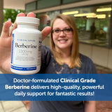 DR.WHITAKER Clinical Grade Berberine 1500mg capsules with a measuring spoon