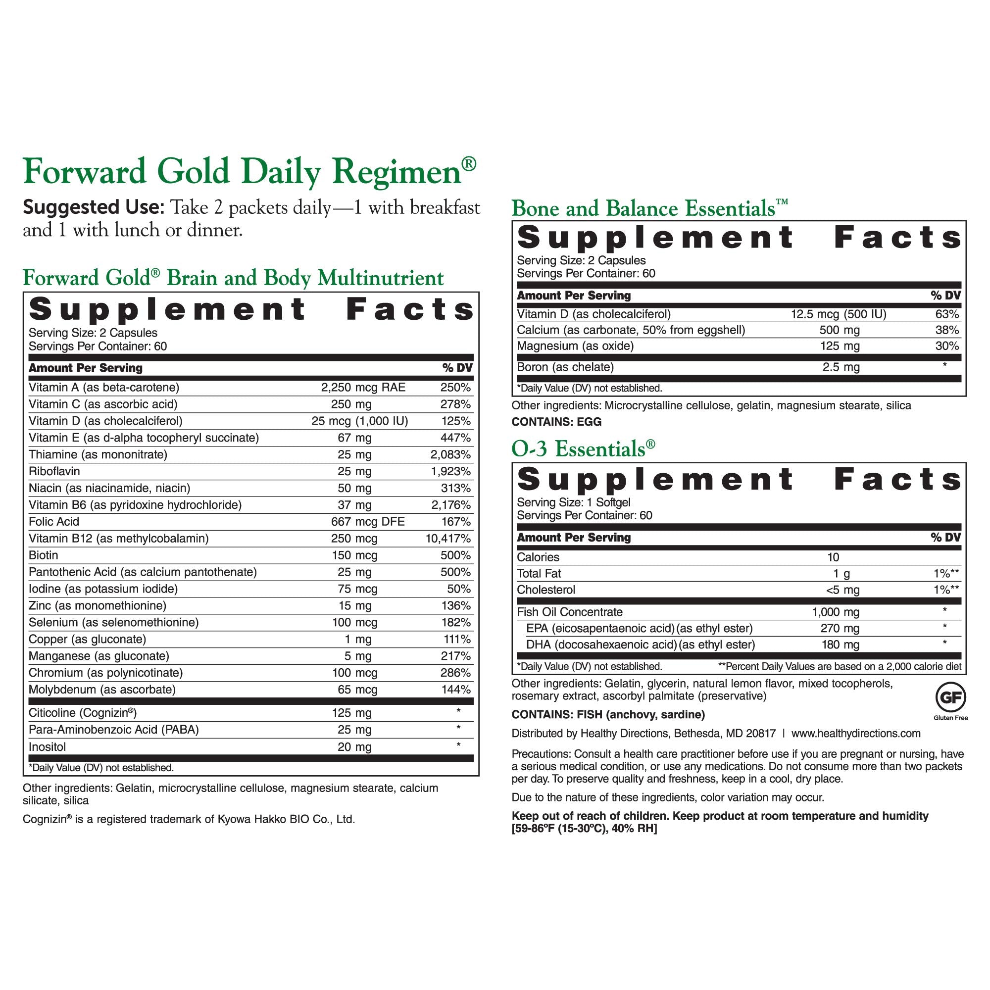 DR.WHITAKER Complete Nutrient Support sachets layout