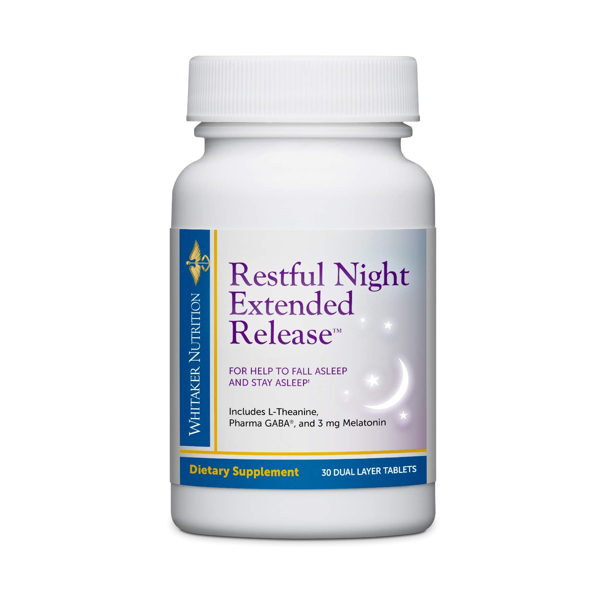 DR.WHITAKER Restful Night Extended Release Melatonin 3mg front view