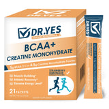 DR YES Creatine Monohydrate Powder front view with sachets