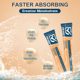 DR YES Creatine Monohydrate Powder mixed in a glass