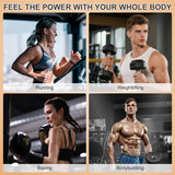 DR YES Creatine Monohydrate Powder sachets on a gym bench