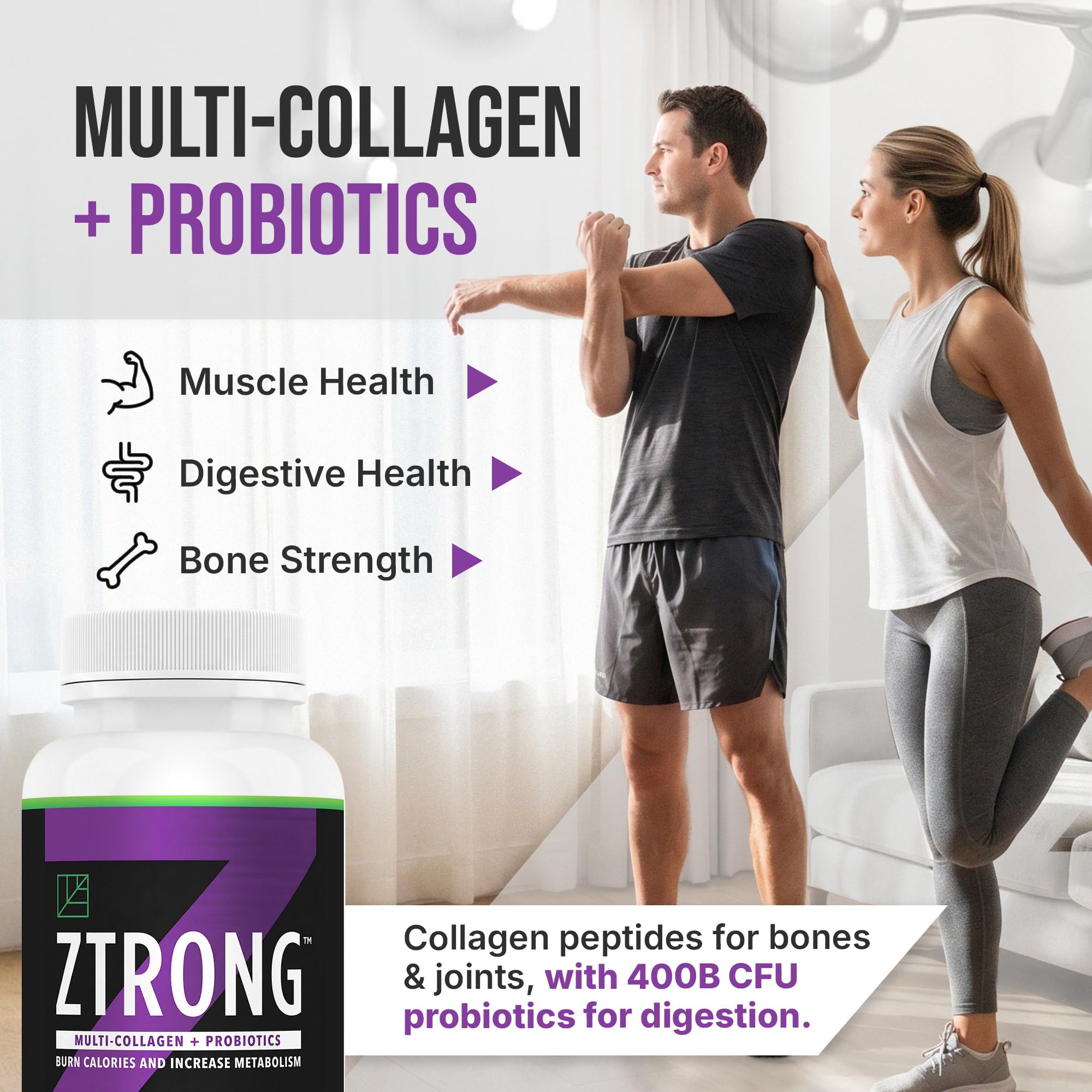 Dr. Zisman ZT Slimming Tea Collagen Capsules bottle with label