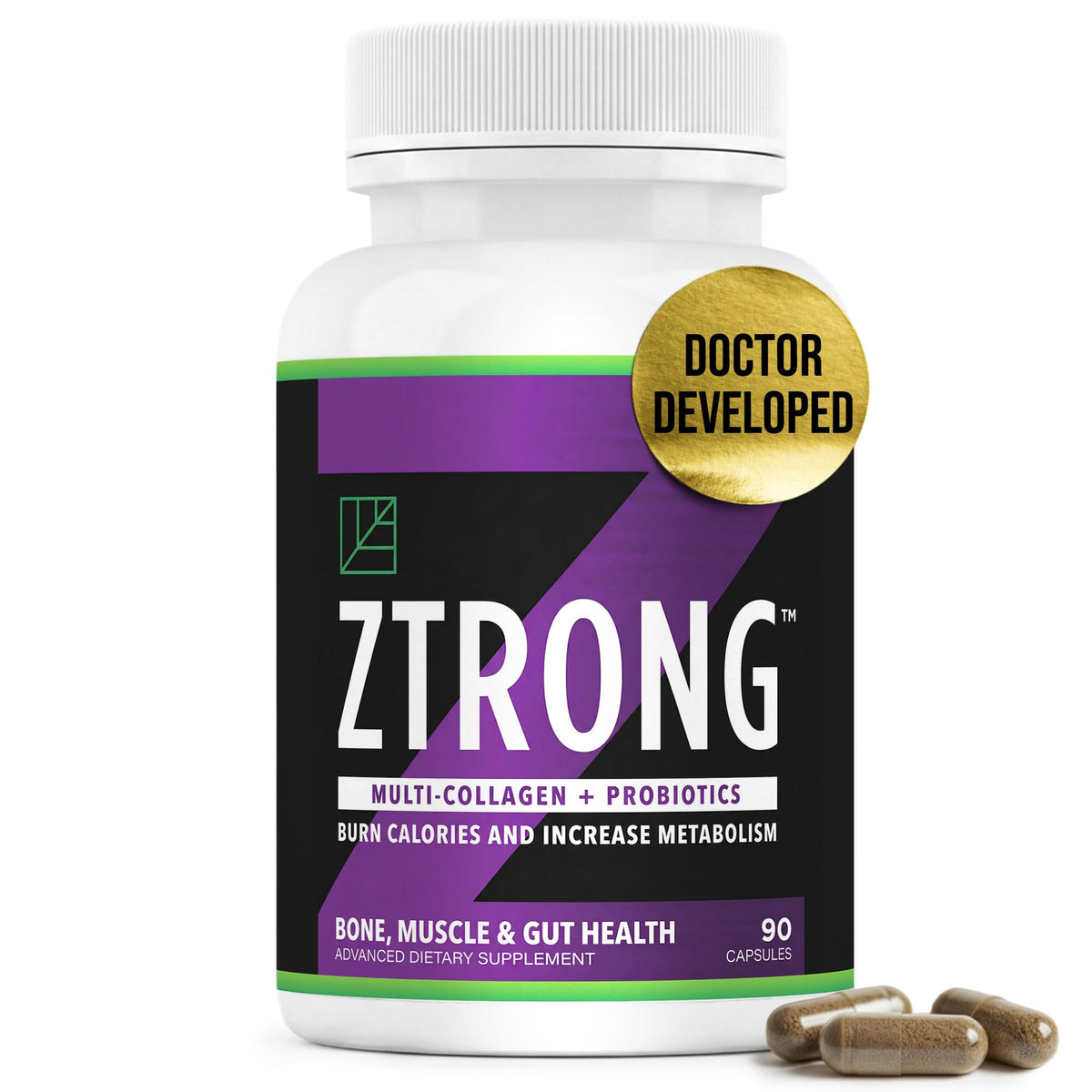Dr. Zisman ZT Slimming Tea Collagen Capsules front view
