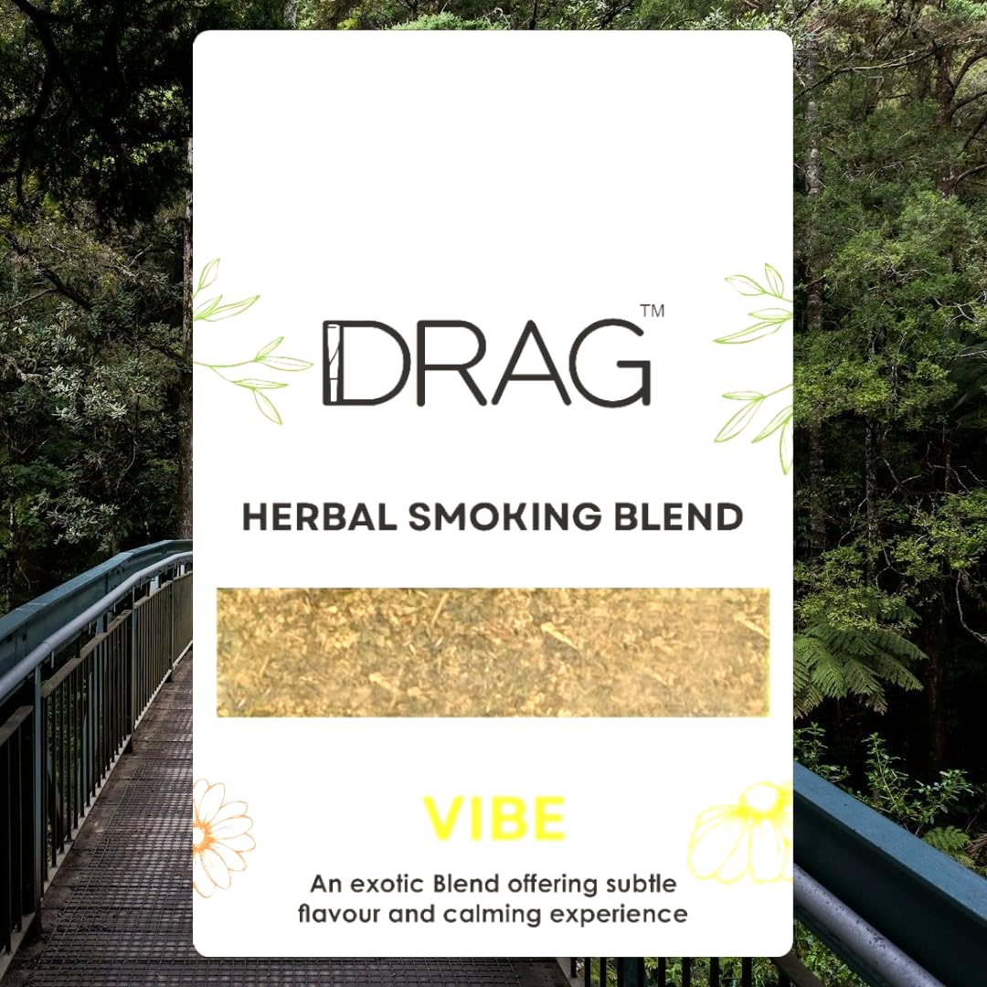 Drag Chamomile Flower Herbal Blend 9g front view in resealable packaging