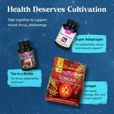 Dragon Herbs Ginseng Sublime 118g bottle with tea
