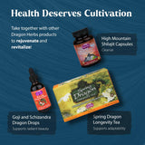 Dragon Herbs He Shou Wu supplement bottle with black beans