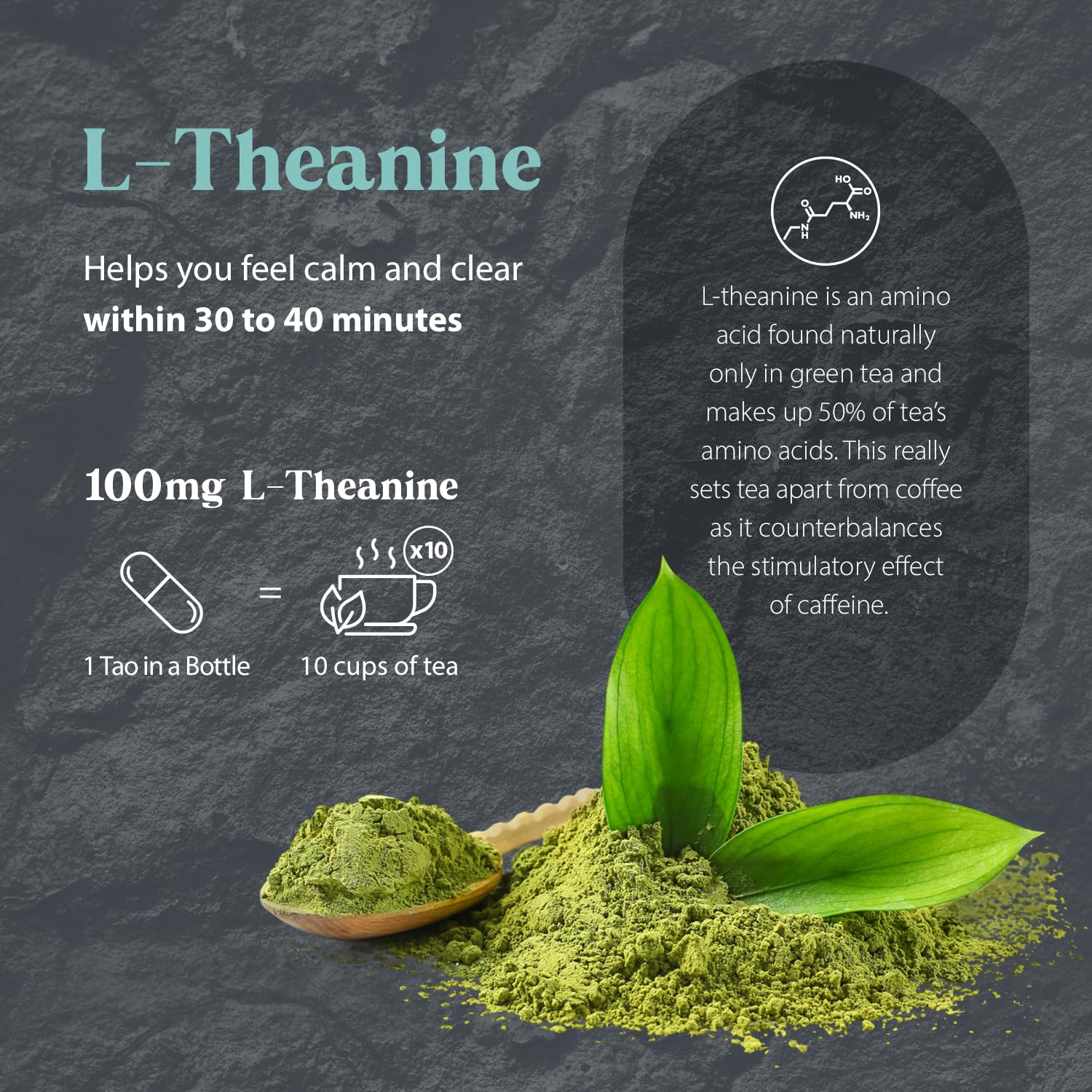 Dragon Herbs Tao in a Bottle ingredients list on back of packaging